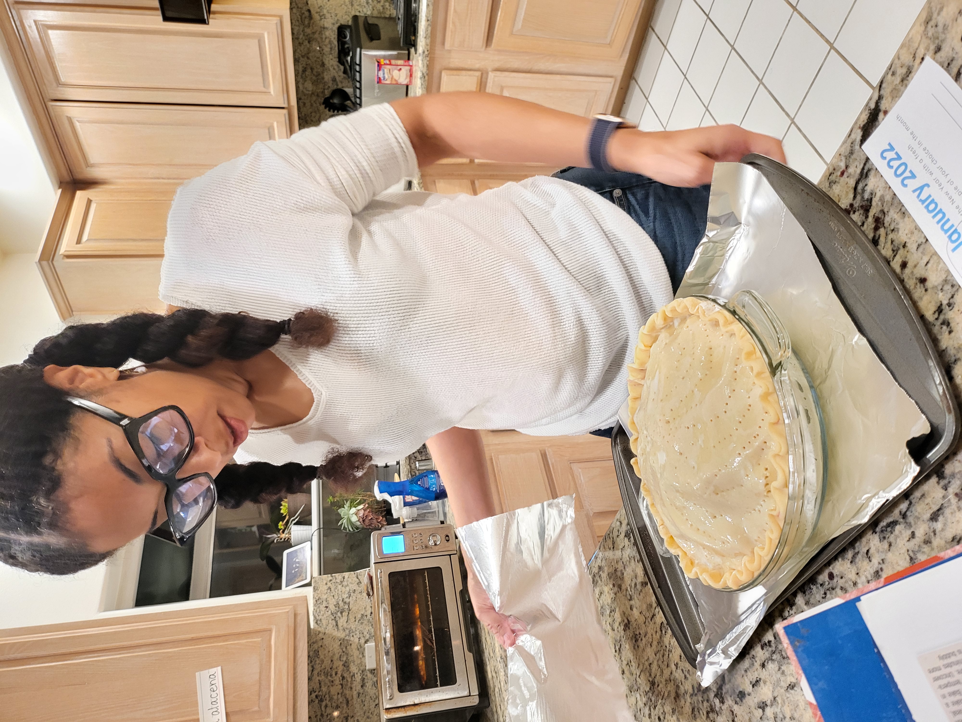 Baking pie